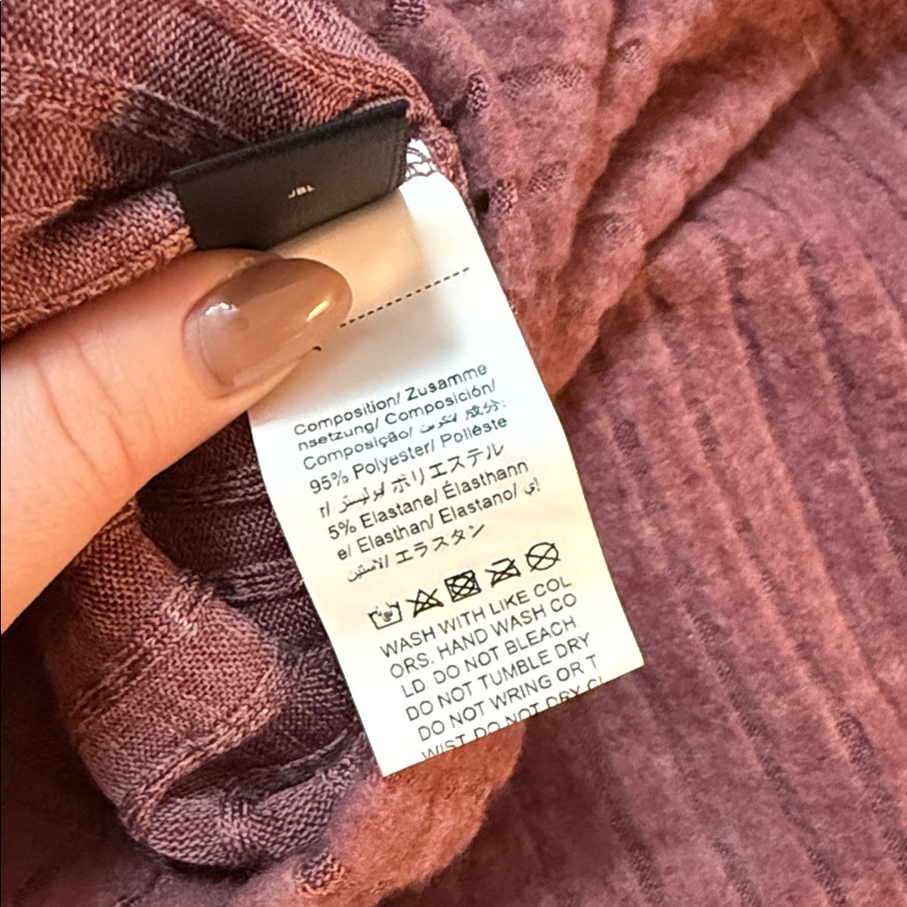 SHEIN | Vneck Ribbed Midi Dress size Large - Picture 6 of 6